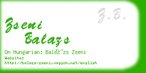 zseni balazs business card